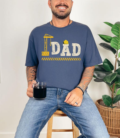 Construction Tshirt, Construction Fathers Day Gift Shirt, Construction Worker Shirt, Gift For Dad, Engineer Dad Shirt, Fathers Day T-Shirt