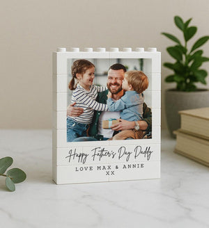 Personalised Father's Day Building Block Photo Gift | Daddy Gift | Dad Birthday | Unique Photo Present For Dad