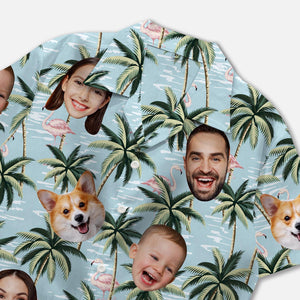 Custom Face Hawaiian Shirt, Personalized Photo Aloha Shirt, Couple Shirts, Beach Gift