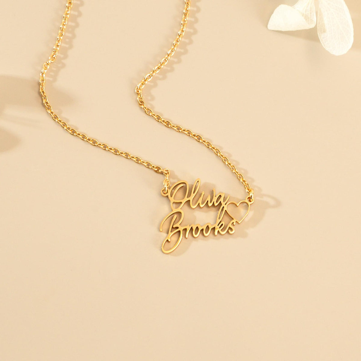 Personalized Double Names Necklace with Heart, Children Names Necklace, Name Necklace, Mom Necklace, Anniversary Gift for Wife, Mothers Gift