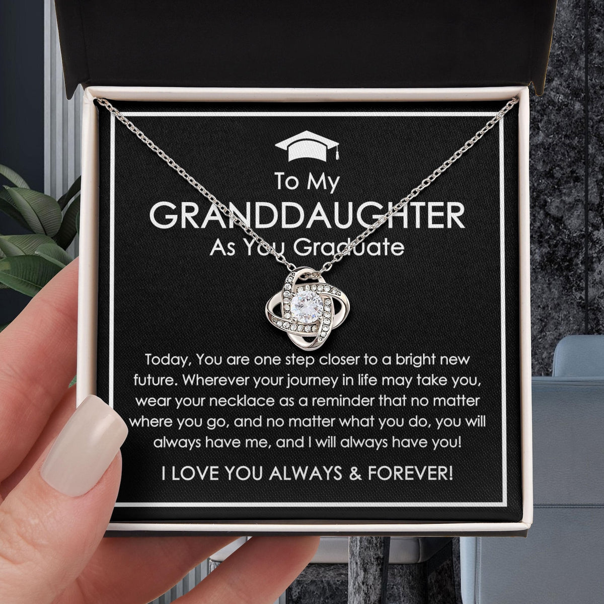 Granddaughter Graduation Jewelry - Graduation Gift for Granddaughter, Master Degree Graduation, College Graduation Gift for Her, Graduate