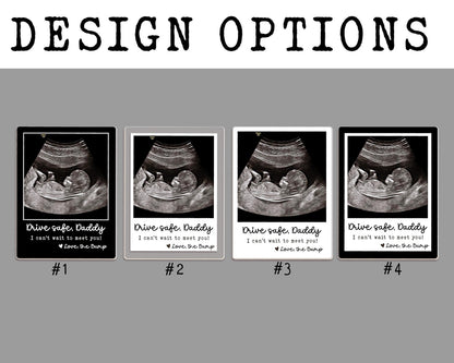 Personalized Baby Ultrasound Car Visor Clip, 1st Fathers Day Gift, New Dad Gift, Fathers Day Gift For Expecting Dad, Custom Pregnancy Gift