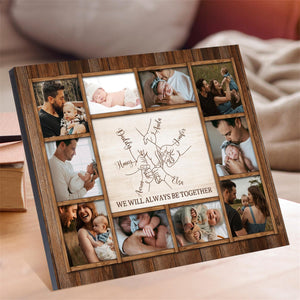Personalized Wooden Photo frames: Father's Day Keepsake with Names,Kids & Dad,Birthday,Home Decor Keepsake Gift,Christmas gifts