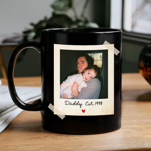 Custom Dad Photo Coffee Mug, Fathers Day Gift for Dad, Personalized Mug With Picture, Grandpa Gift, Dad Birthday Gift, Custom Dad Est Mug