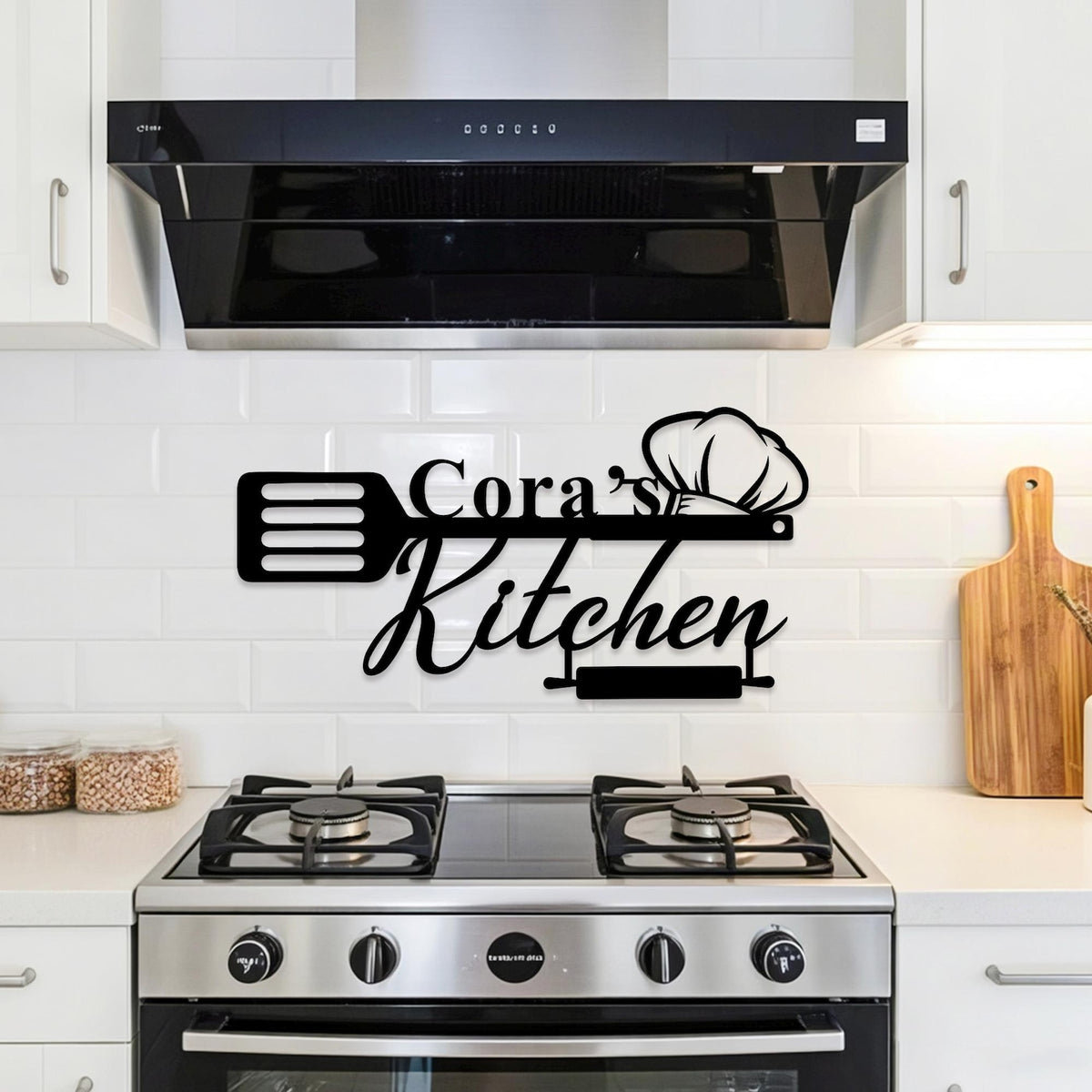 Personalized Family Kitchen Sign, Custom Kitchen Metal Wall Art, Kitchen Decor, Metal Kitchen Sign, Cooking Lover Gift,Birthday Gifts