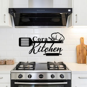 Personalized Family Kitchen Sign, Custom Kitchen Metal Wall Art, Kitchen Decor, Metal Kitchen Sign, Cooking Lover Gift,Birthday Gifts
