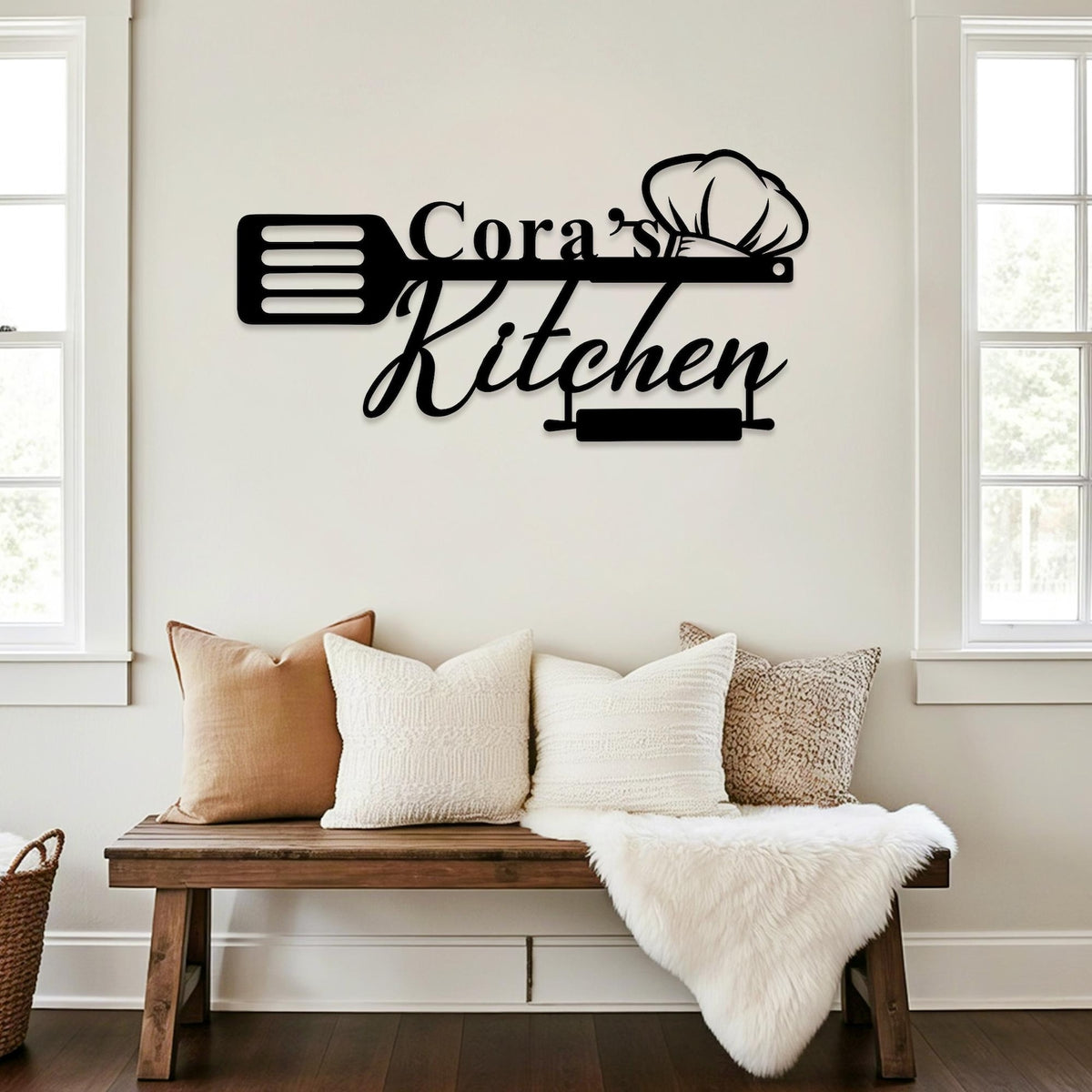 Personalized Family Kitchen Sign, Custom Kitchen Metal Wall Art, Kitchen Decor, Metal Kitchen Sign, Cooking Lover Gift,Birthday Gifts