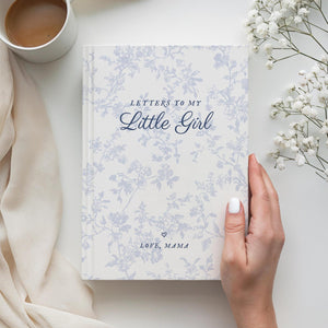 Letters to My Daughter Journal, Personalized Name Memory Book, Custom French Toile Keepsake Notebook, Baby Girl Shower Gift for New Mom