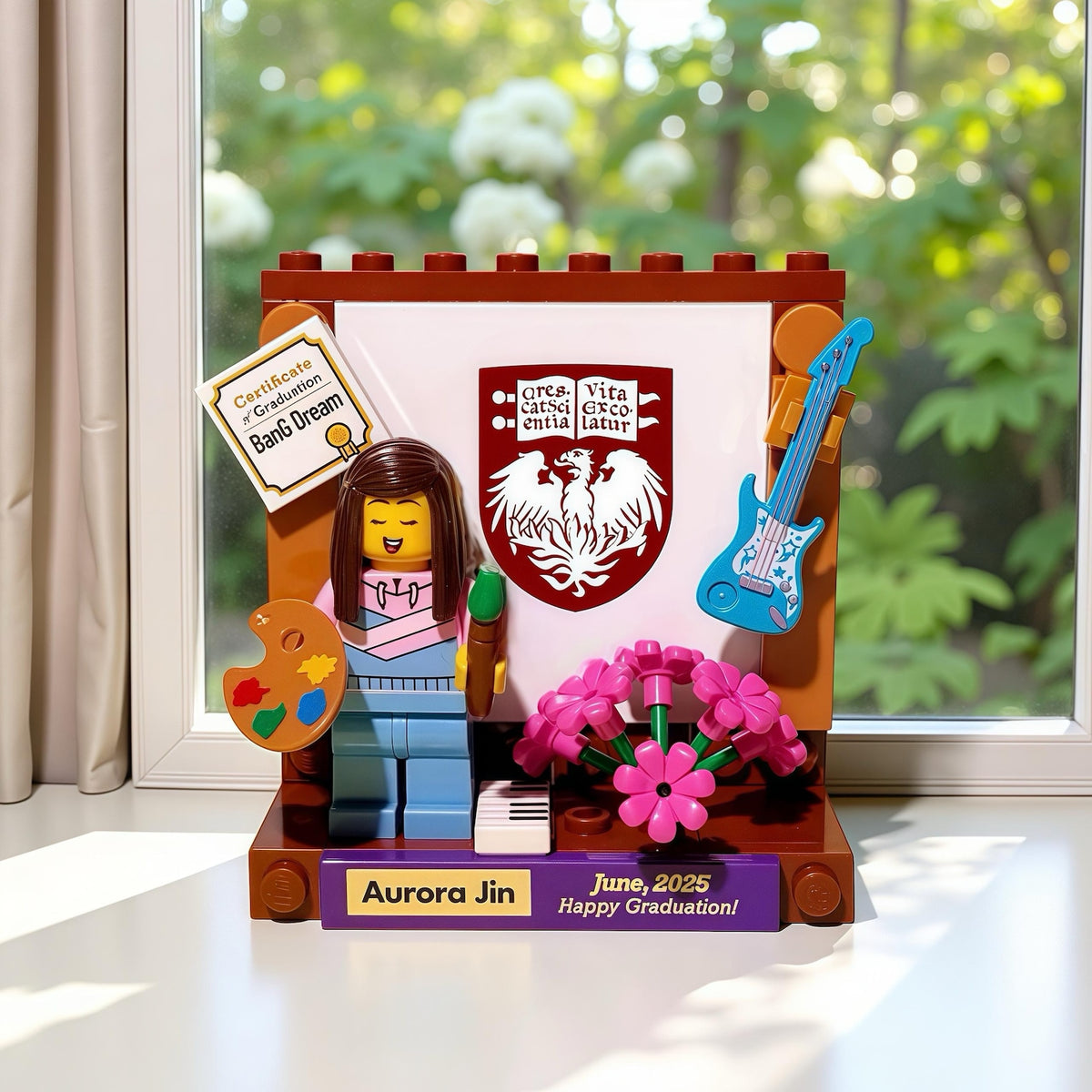Personalised Graduation Figurine Gifts,Custom Text building blocks,Graduation Gift for Boyfriend,Son,Kids,friend,Desk decor,Eternal Keepsake