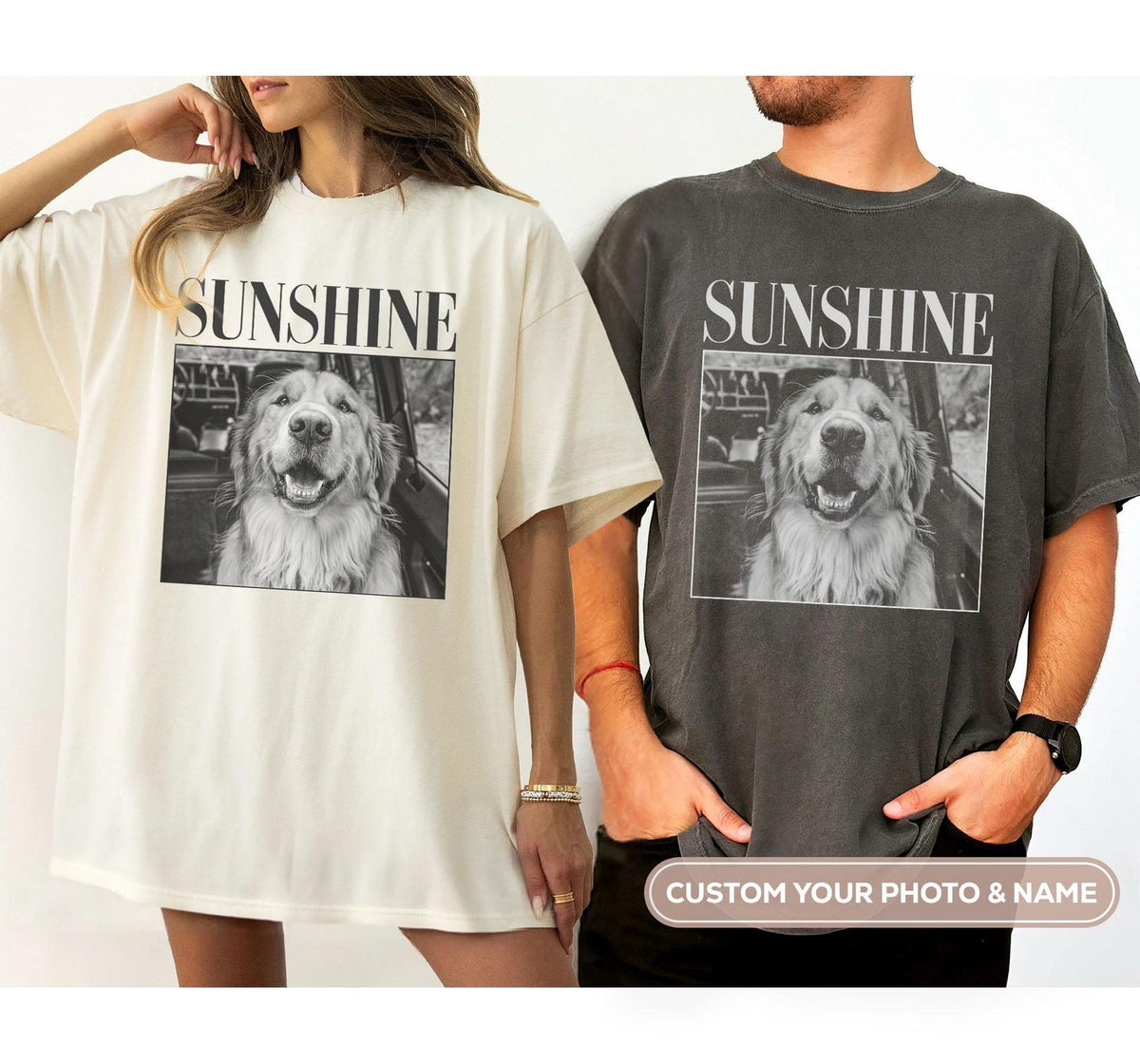 Custom Pet Photo Shirt, Personalized Comfort Colors Pet Shirt, Customized Picture Pet Shirt, Dog Lover Gift, Cat Mom Gift, Pet Loss Gift