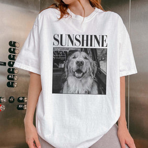 Custom Pet Photo Shirt, Personalized Comfort Colors Pet Shirt, Customized Picture Pet Shirt, Dog Lover Gift, Cat Mom Gift, Pet Loss Gift