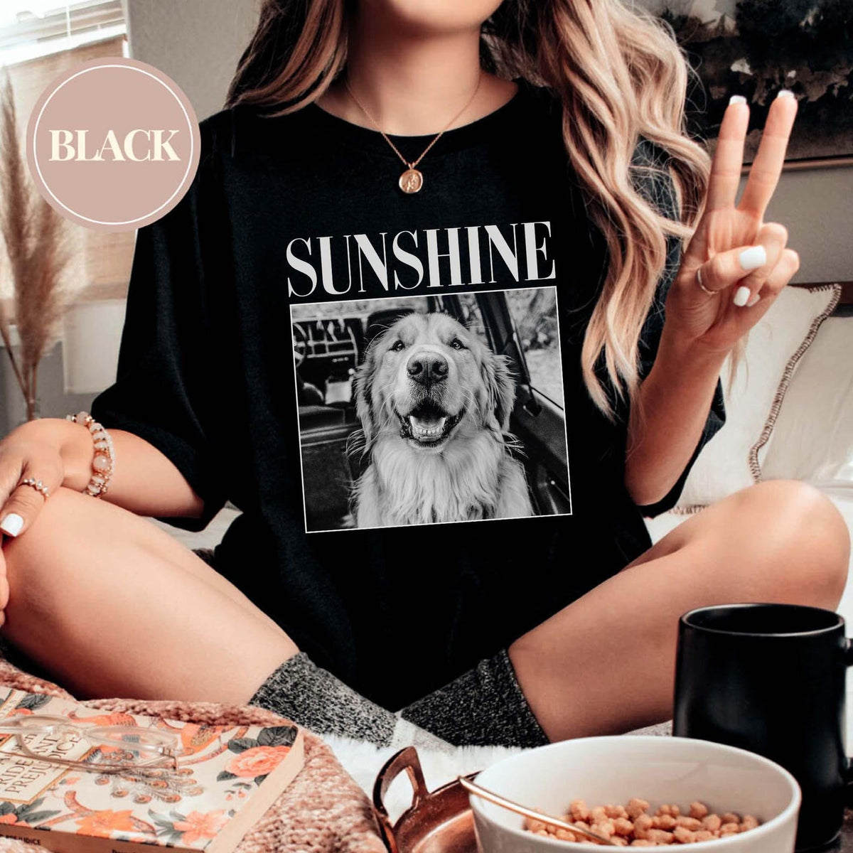 Custom Pet Photo Shirt, Personalized Comfort Colors Pet Shirt, Customized Picture Pet Shirt, Dog Lover Gift, Cat Mom Gift, Pet Loss Gift