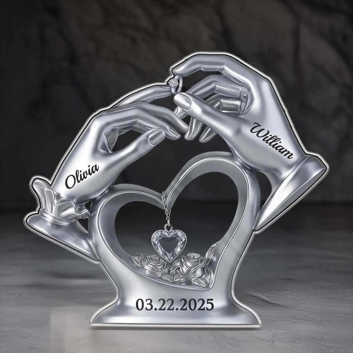 Custom Acrylic Plaque - Personalized Anniversary Wedding Gifts For Husband And Wife, Him And Her - Love s Perfect Match, Wedding Gift 2025