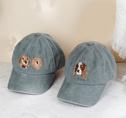 Custom Embroidered Pet Photo Hat: Personalized Dog & Cat Baseball Cap
