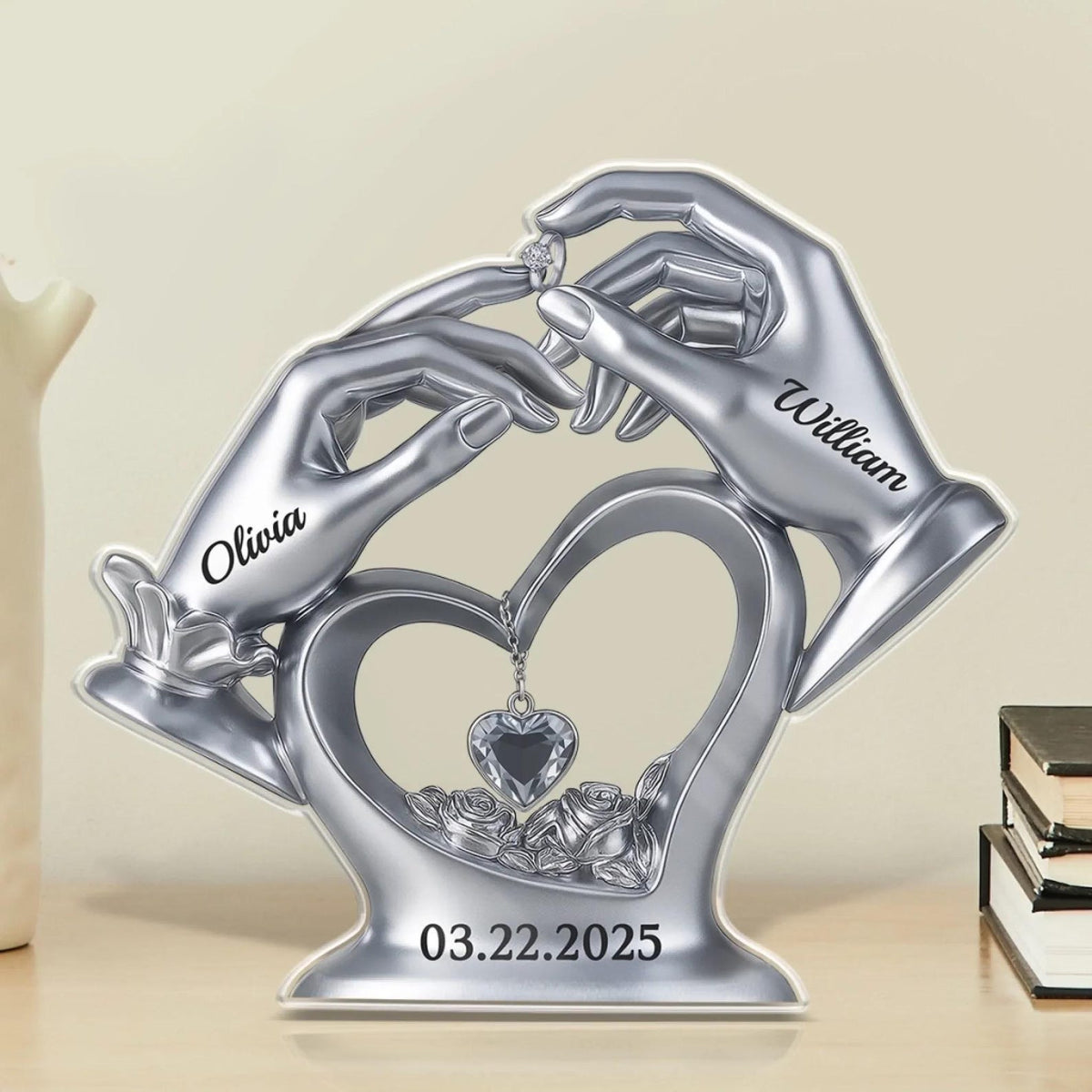 Custom Acrylic Plaque - Personalized Anniversary Wedding Gifts For Husband And Wife, Him And Her - Love s Perfect Match, Wedding Gift 2025