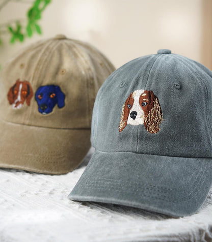 Custom Embroidered Pet Photo Hat: Personalized Dog & Cat Baseball Cap