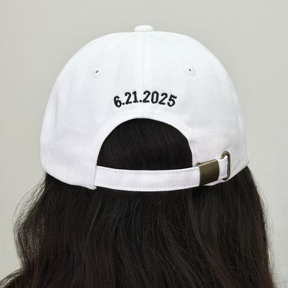 Personalized Anchor Embroidered Hat, Bachelorette Party, Vintage Baseball Cap, Bridesmaid Gift, Custom Text On The Back, Vacation Beach Hat