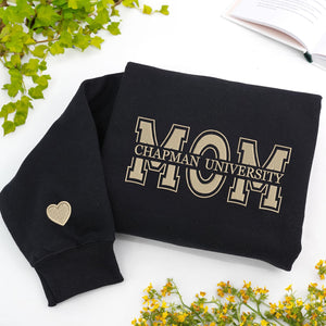 Custom Embroidered Mom University Sweatshirt: Personalized College Sweater, University of Mom, Mother's Day Gift