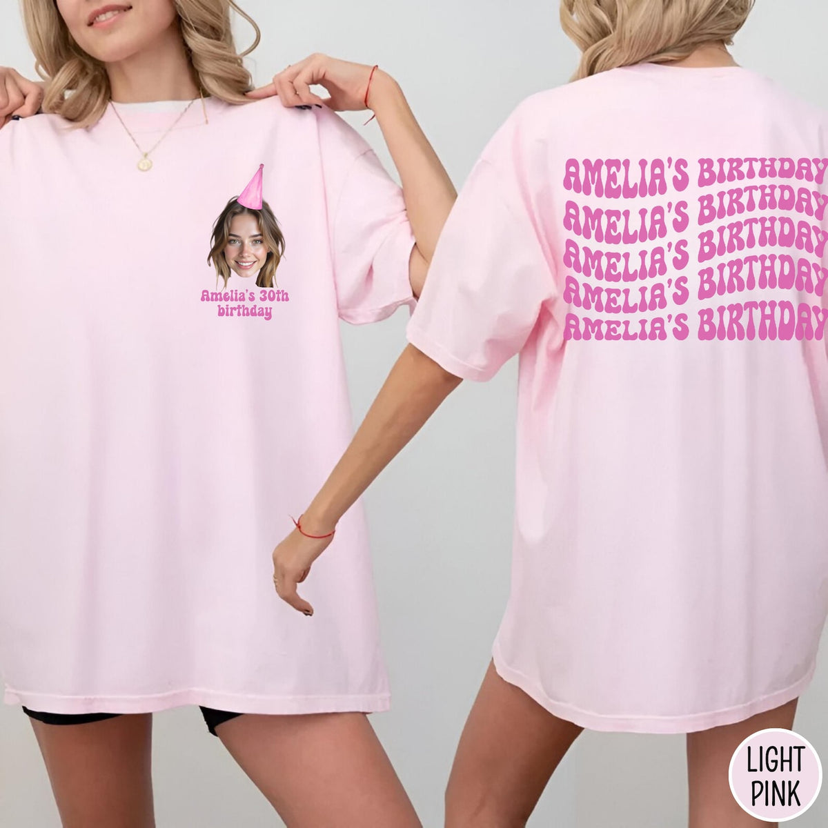 Custom Face Birthday Shirt, Personalized Photo Party Tee, Funny Group Birthday Shirts, Custom Photo Face Shirt, 30th Birthday T-Shirt