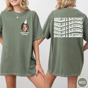 Custom Face Birthday Shirt, Personalized Photo Party Tee, Funny Group Birthday Shirts, Custom Photo Face Shirt, 30th Birthday T-Shirt
