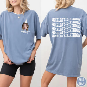 Custom Face Birthday Shirt, Personalized Photo Party Tee, Funny Group Birthday Shirts, Custom Photo Face Shirt, 30th Birthday T-Shirt