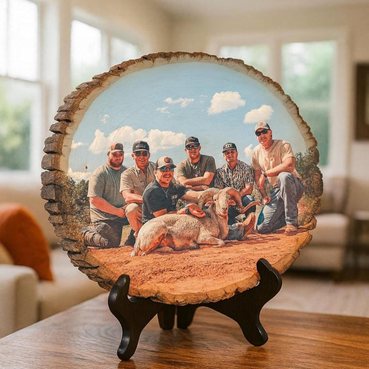 Personalized Wood Photo Hunting Art Sign Duck Hunter Gift Custom Printed Cabin Gift Print on Wood Picture Frame Wall Art Fathers Day Gift