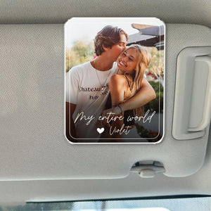 Custom Photo Car Visor Clip, Drive Safe Daddy Sun Visor Clip, Fathers Day Gift For Dad, Photo Frame Husband Gift, Grandpa Gift