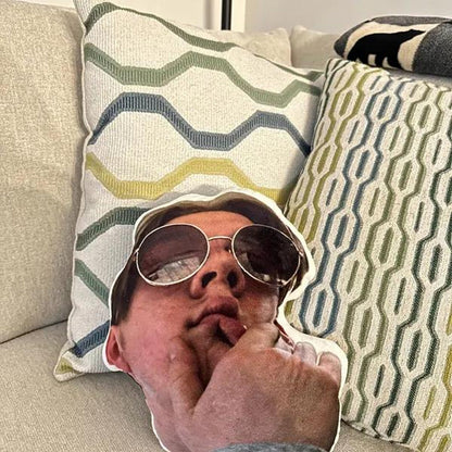 Personalized 3D Shaped Pillow from Photo, Custom Photo Throw Pillow, Funny Ugly Face Pillow, Graduation Gift, Mother s Day Gift