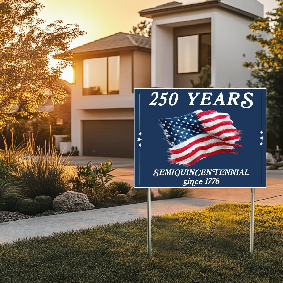 USA 250 YEARS Yard Signs, Patriotic USA Yard Decor, We the People Sign, 4th of July Yard Sign, America Celebration Sign