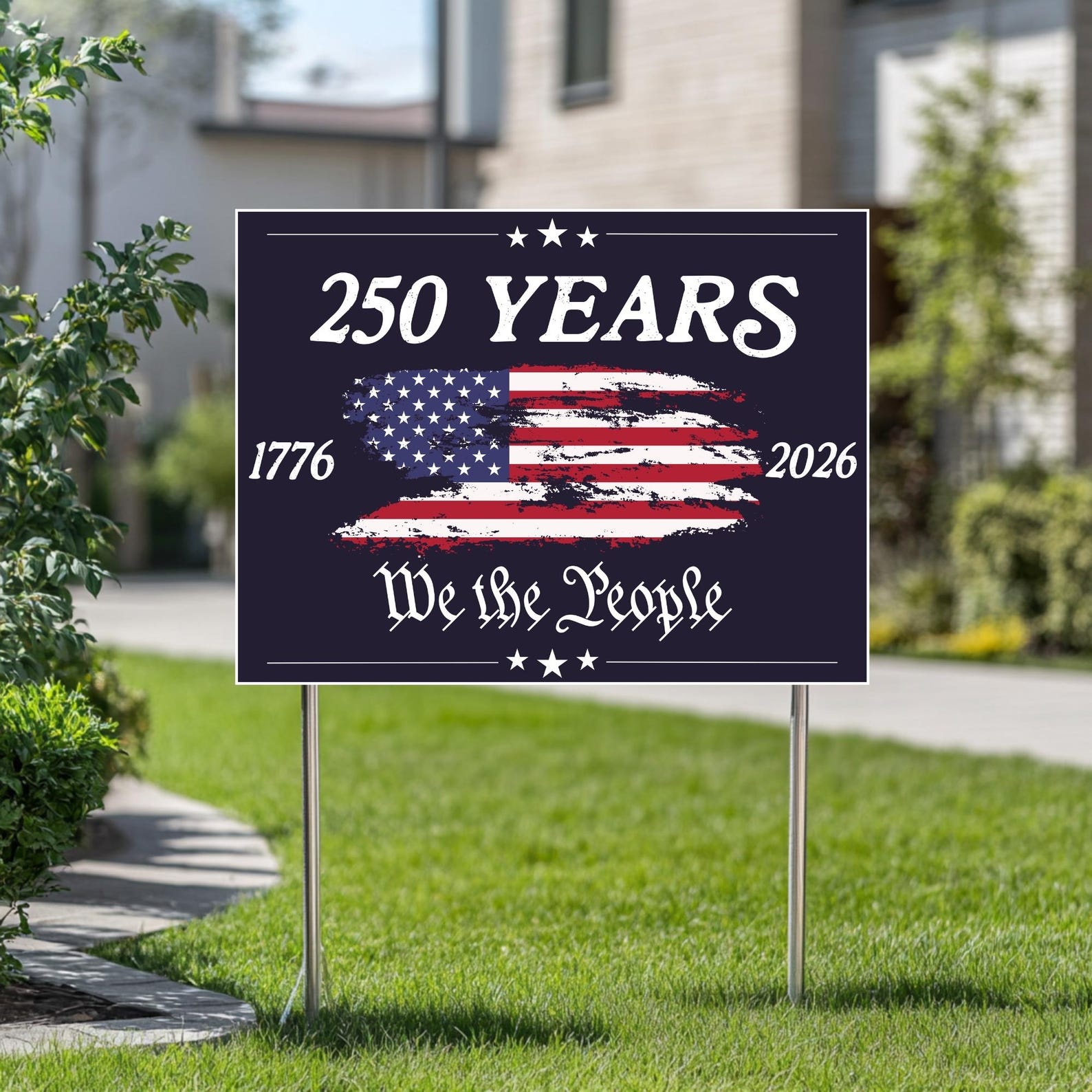 USA 250 YEARS Yard Signs, Patriotic USA Yard Decor, We the People Sign, 4th of July Yard Sign, America Celebration Sign