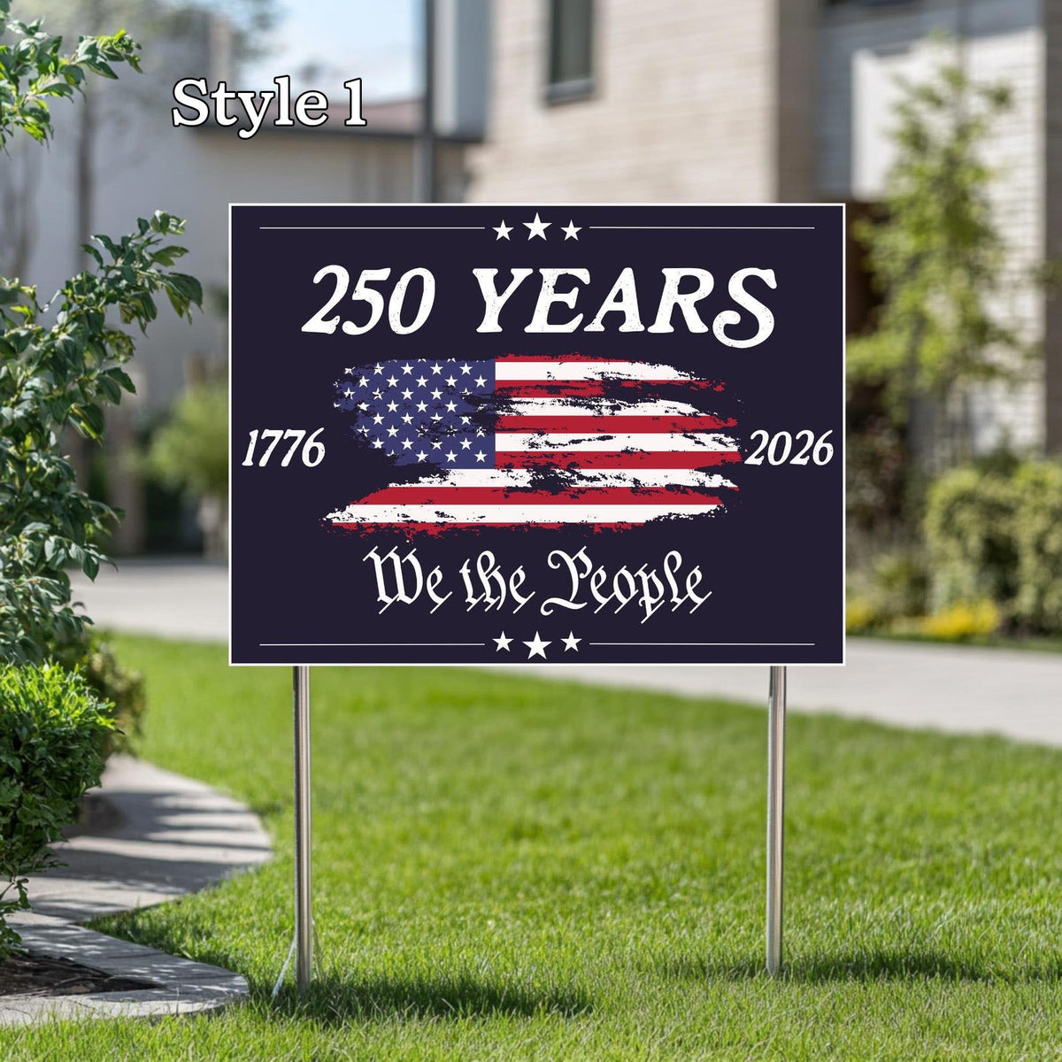 USA 250 YEARS Yard Signs, Patriotic USA Yard Decor, We the People Sign, 4th of July Yard Sign, America Celebration Sign