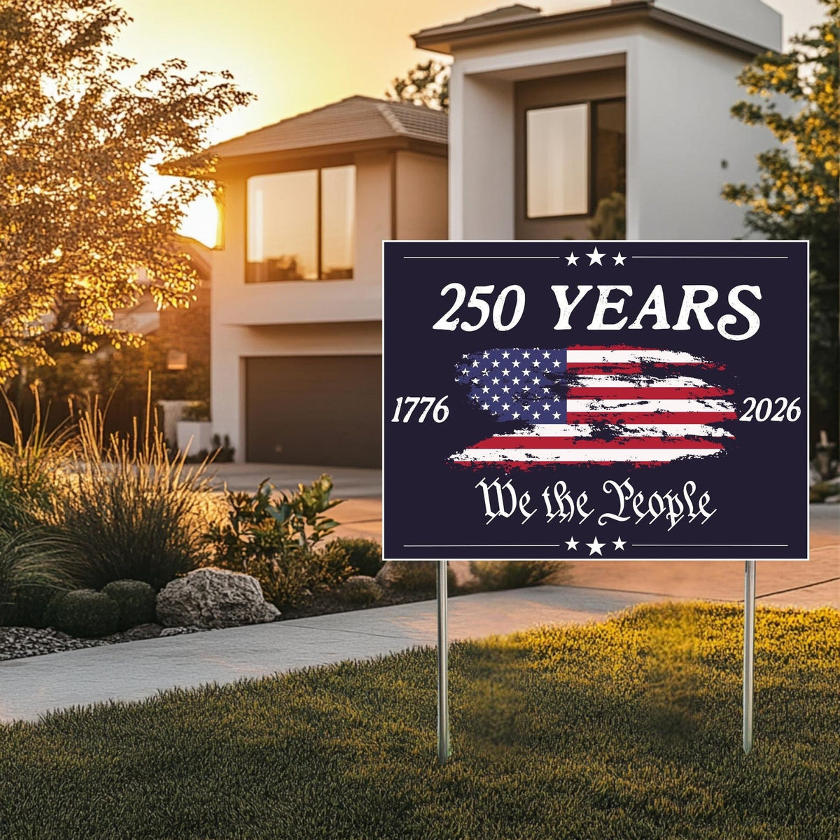 USA 250 YEARS Yard Signs, Patriotic USA Yard Decor, We the People Sign, 4th of July Yard Sign, America Celebration Sign