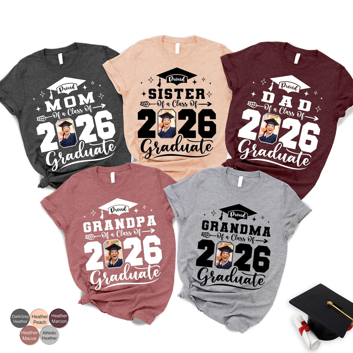 Proud Family Graduate Tshirts: Senior 2026 Gift Graduation Day Gift For Family Graduation Gift