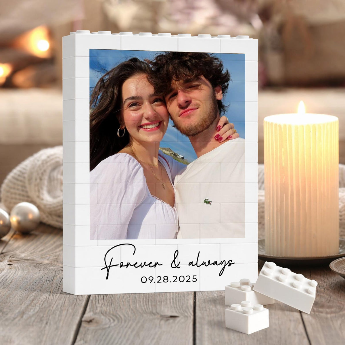 Custom Photo Building Blocks for Dad, Fathers Day Gift for Him, Bricks Puzzle Gift for Dad, Gift for Husband, Dad Puzzle Gift