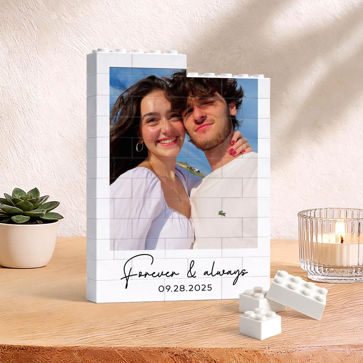Custom Photo Building Blocks for Dad, Fathers Day Gift for Him, Bricks Puzzle Gift for Dad, Gift for Husband, Dad Puzzle Gift