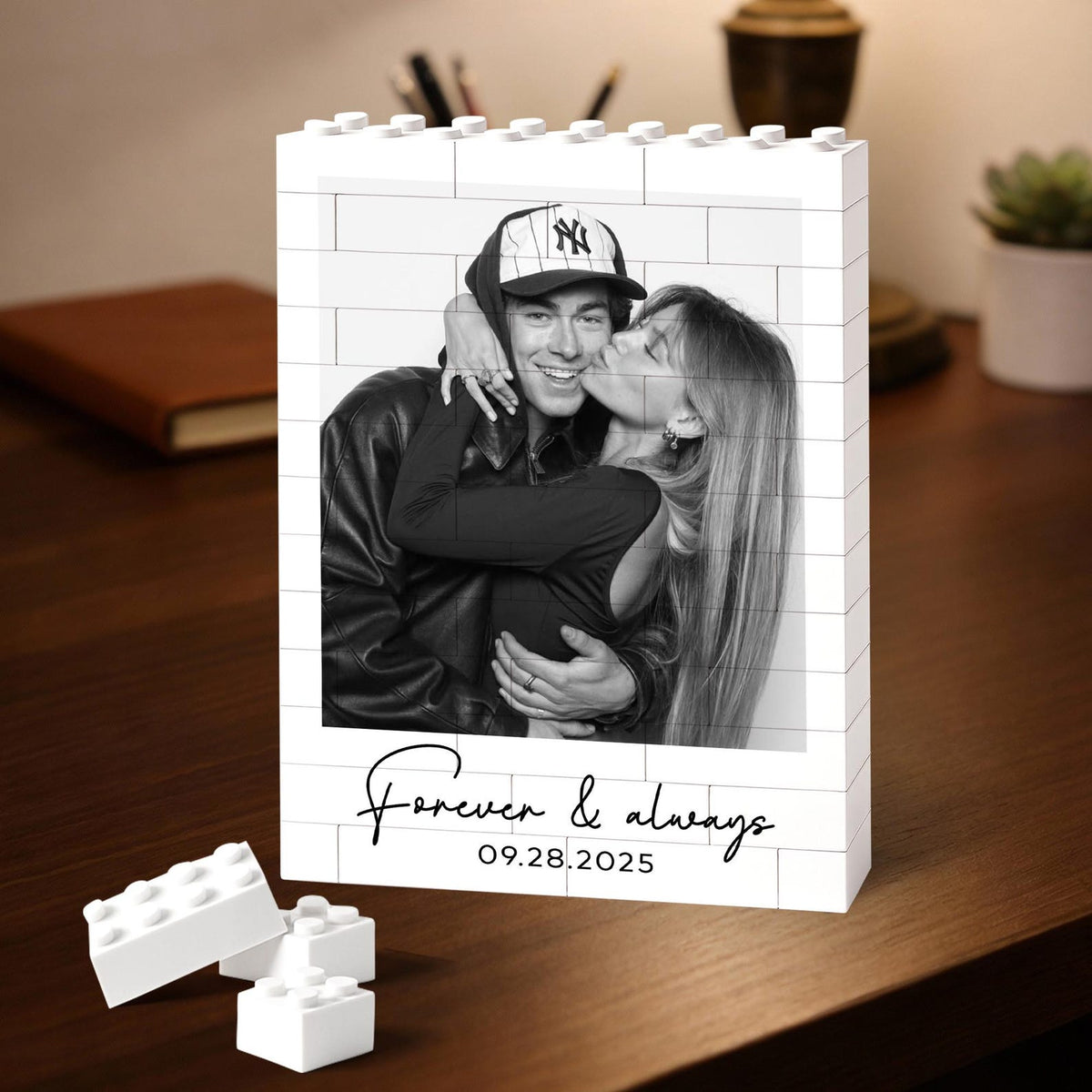 Custom Photo Building Blocks for Dad, Fathers Day Gift for Him, Bricks Puzzle Gift for Dad, Gift for Husband, Dad Puzzle Gift
