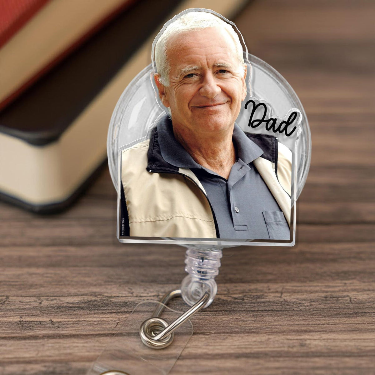 Personalized Photo Badge Reel, Retractable ID Holder, Custom Shape Badge Reel, Funny Badge Holder, Nurse Badge Charms