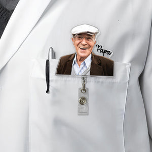 Personalized Photo Badge Reel, Retractable ID Holder, Custom Shape Badge Reel, Funny Badge Holder, Nurse Badge Charms