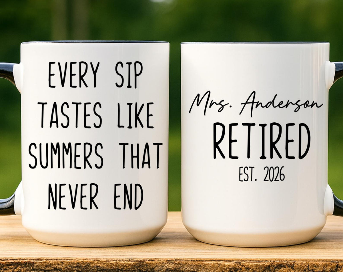 Teacher Retirement Gift, Personalized Retirement Mug For Teacher, Teacher Appreciation Gift, Retired Teacher 2026 Gifts