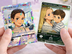 Personalized Mother s Day Poke Card, Custom PKM Photo Cards, Gifts for Gamer Mom, Mother s Day Gift, Custom PKM Trainer Card