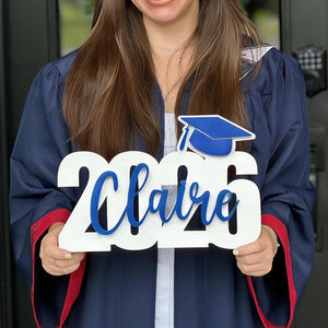 Personalized Graduation Party Wood Sign. Graduation Decorations 2025|2026. Gift Table Decorations,Dessert Table or Centerpieces.