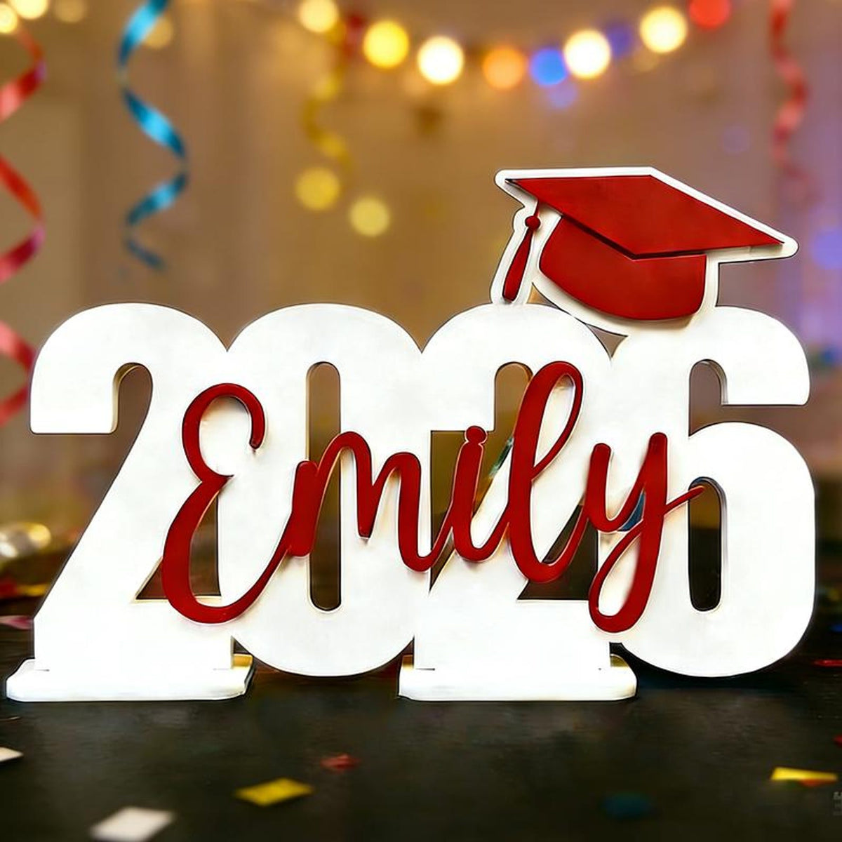 Personalized Graduation Party Wood Sign. Graduation Decorations 2025|2026. Gift Table Decorations,Dessert Table or Centerpieces.
