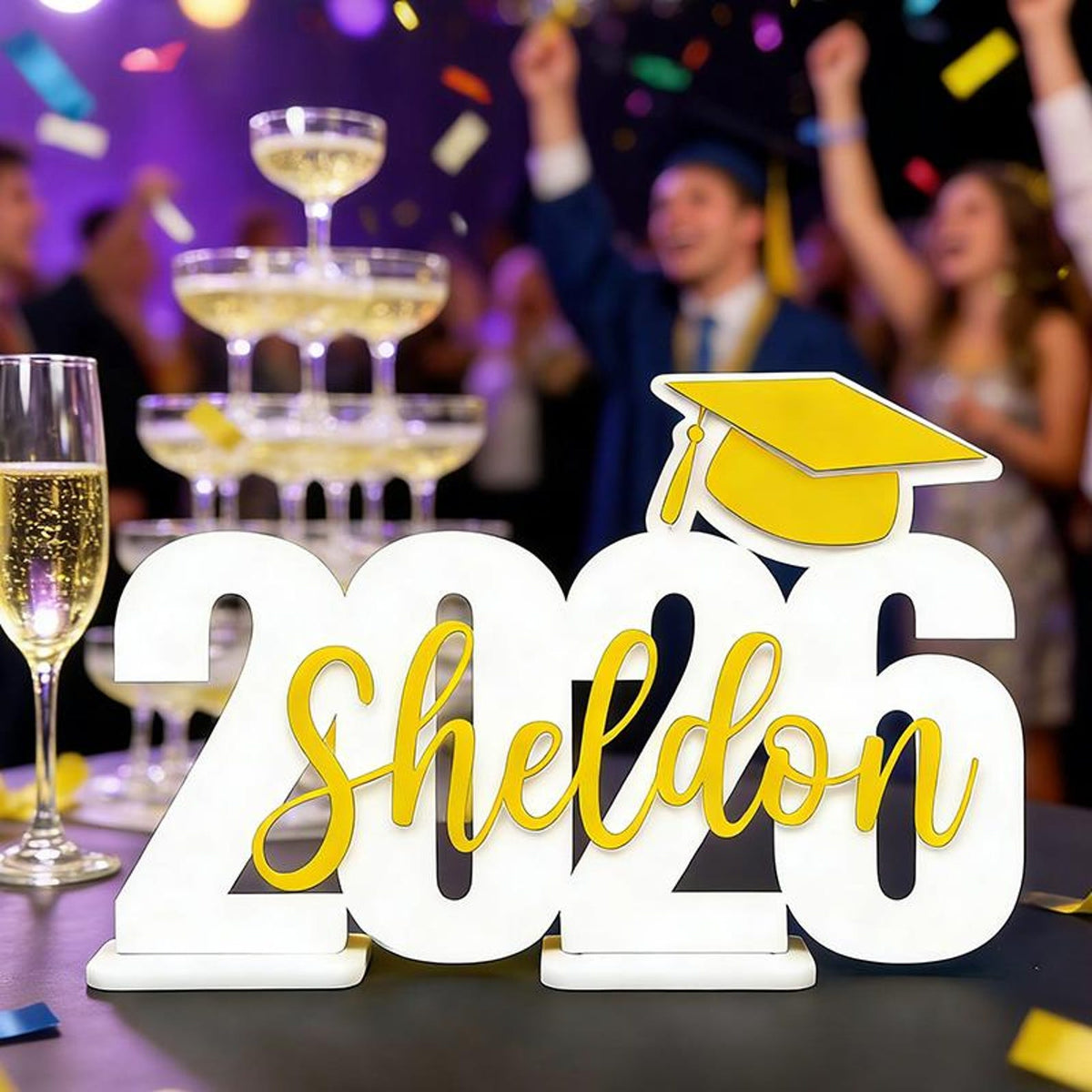 Personalized Graduation Party Wood Sign. Graduation Decorations 2025|2026. Gift Table Decorations,Dessert Table or Centerpieces.