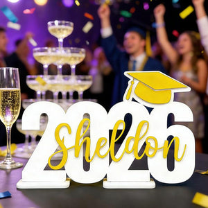 Personalized Graduation Party Wood Sign. Graduation Decorations 2025|2026. Gift Table Decorations,Dessert Table or Centerpieces.