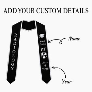 Radiology Graduation Stole XRay Tech Grad Sash