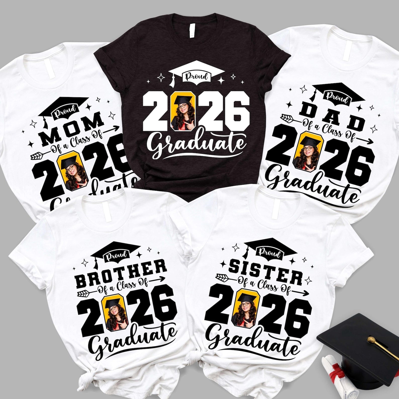 Proud Family Graduate Tshirts: Senior 2026 Gift Graduation Day Gift For Family Graduation Gift