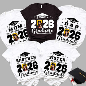 Proud Family Graduate Tshirts: Senior 2026 Gift Graduation Day Gift For Family Graduation Gift