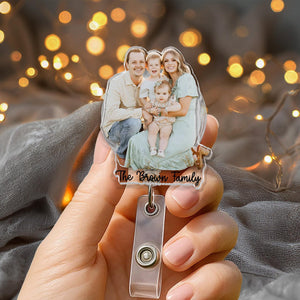 Personalized Photo Badge Reel, Retractable ID Holder, Custom Shape Badge Reel, Funny Badge Holder, Nurse Badge Charms