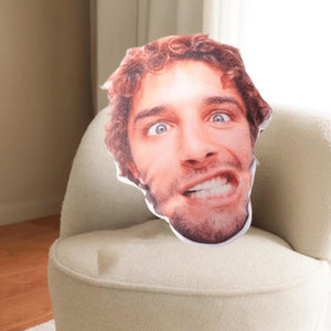 Personalized 3D Shaped Pillow from Photo, Custom Photo Throw Pillow, Funny Ugly Face Pillow, Graduation Gift, Mother s Day Gift