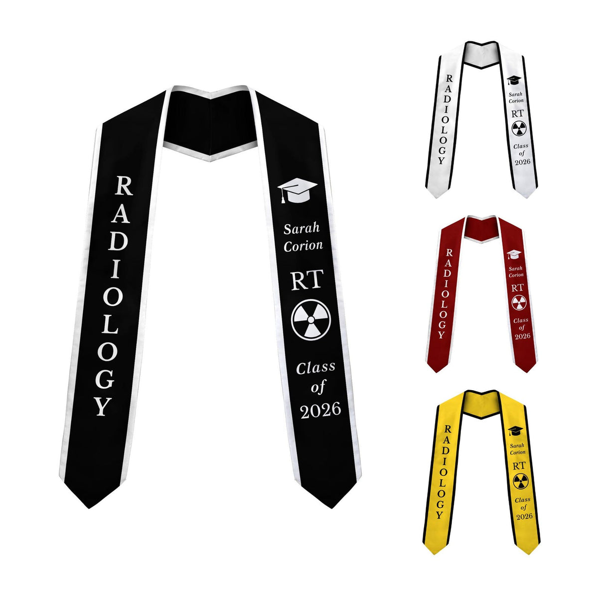 Radiology Graduation Stole XRay Tech Grad Sash